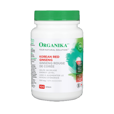 Organika Korean Red Ginseng, 500mg, 100capsules