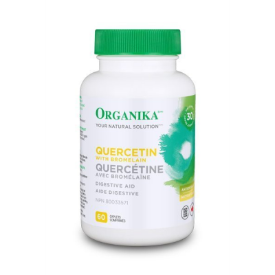 优格康 Organika Quercetin with Bromelain, 500mg, 60 caplets 