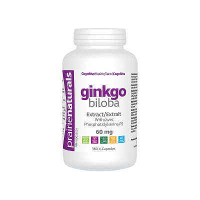 Prairie Naturals Ginkgo Biloba 60 mg 360 vegetarian capsules