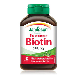 Jamieson Biotin 5000 mcg 60 softgels