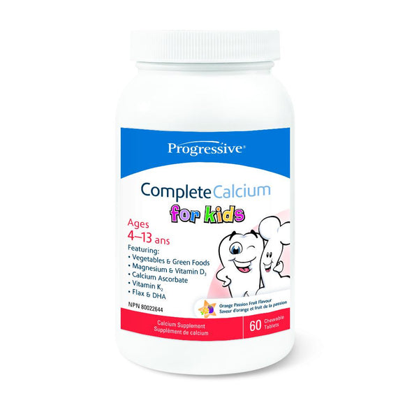 Progressive Complete Calcium For Kids Chewable, 60 tabs